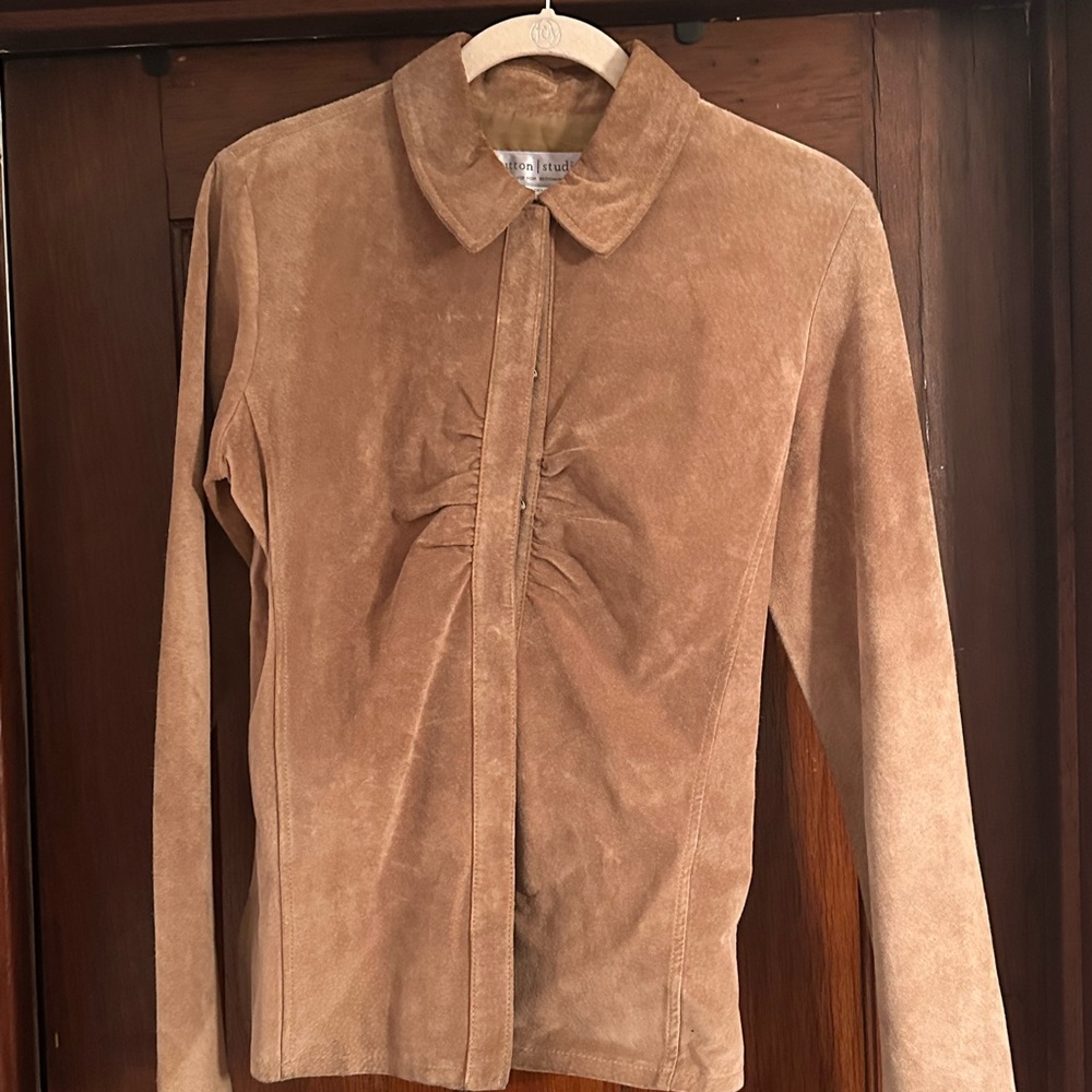 Sutton Studio Suede Shirt -  size 4